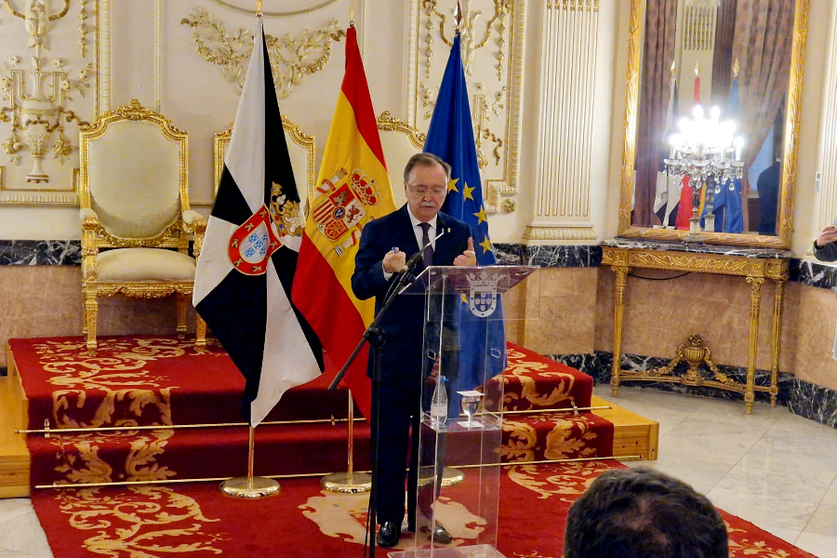 El presidente de la Ciudad, Juan Vivas, durante su comparecencia de este lunes ante los medios / Laura Ortiz