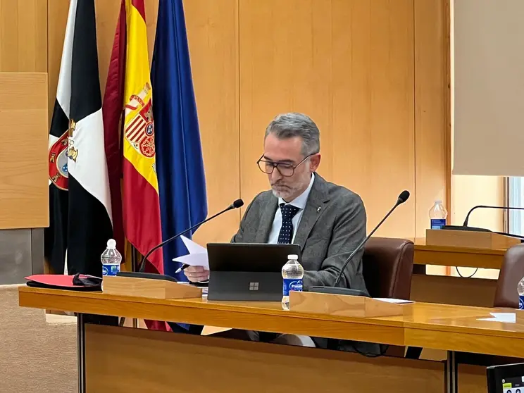 Sebasti&aacute;n Guerrero, portavoz del Grupo Parlamentario Socialista en el pleno / D. Hern&aacute;ndez