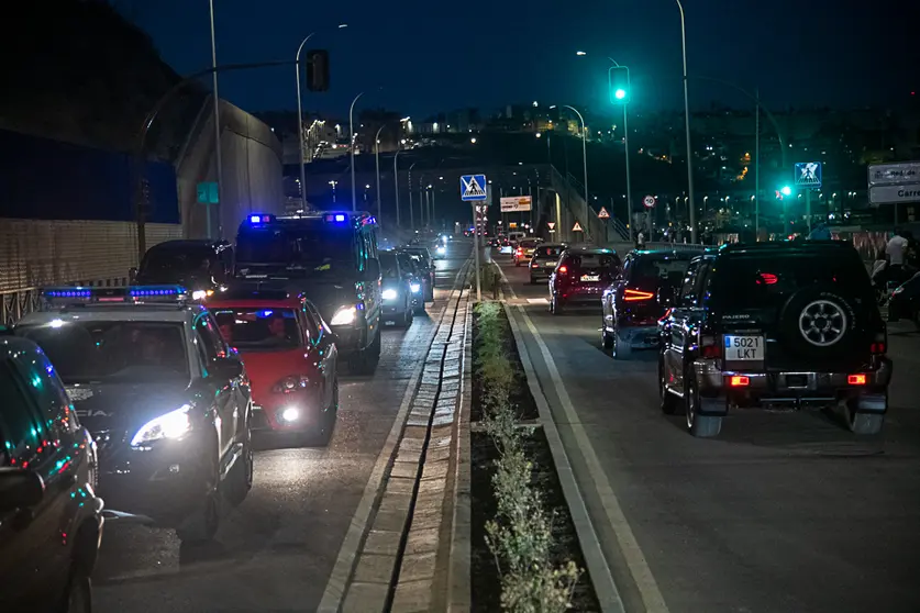  Tr&aacute;fico lento en Ceuta. 