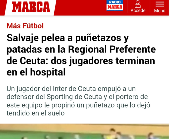 La brutal pelea en la Regional de Ceuta salta a la prensa nacional