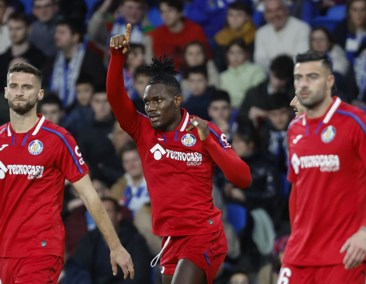 Uche se luce con un gol y una asistencia en el triunfo del Getafe ante la Real Sociedad 