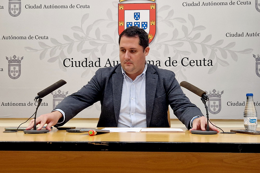 El portavoz del Gobierno durante la comparecencia de este martes / Laura Ortiz
