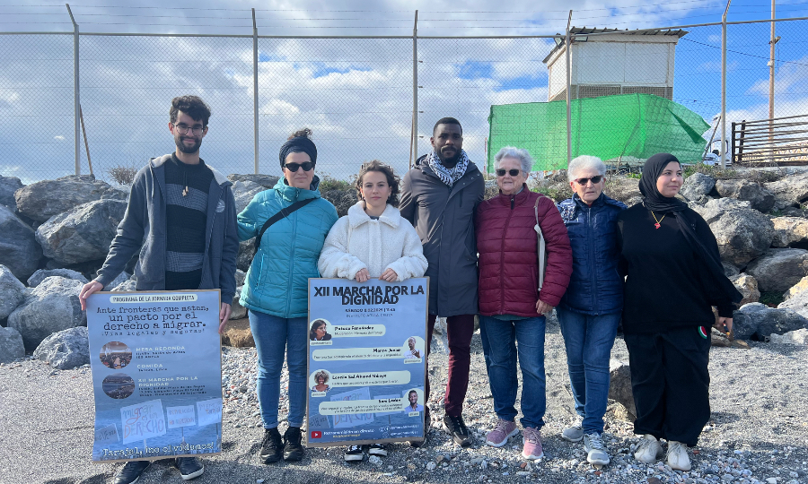 Representantes de la organizaci&oacute;n de la XII Marcha por la Dignidad / Alma Palomino