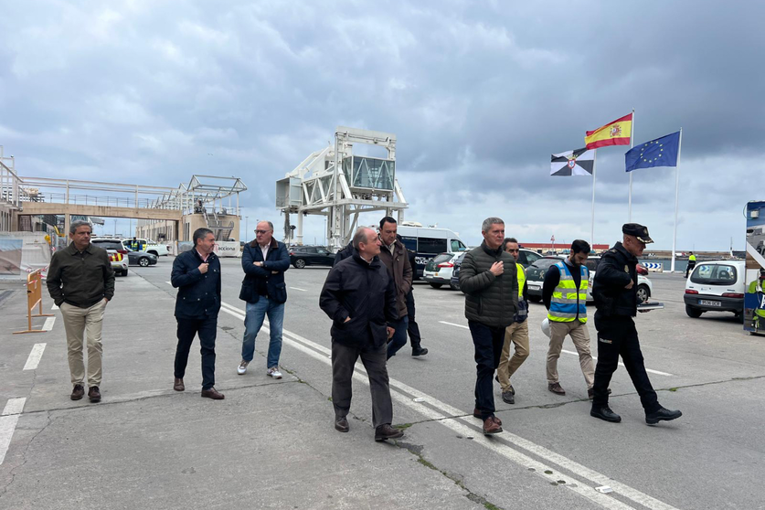 Visita instalaciones de seguridad en la futura Estaci&oacute;n Mar&iacute;tima / Cedida