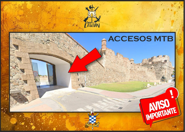 Acceso MTB a las Murallas Reales 