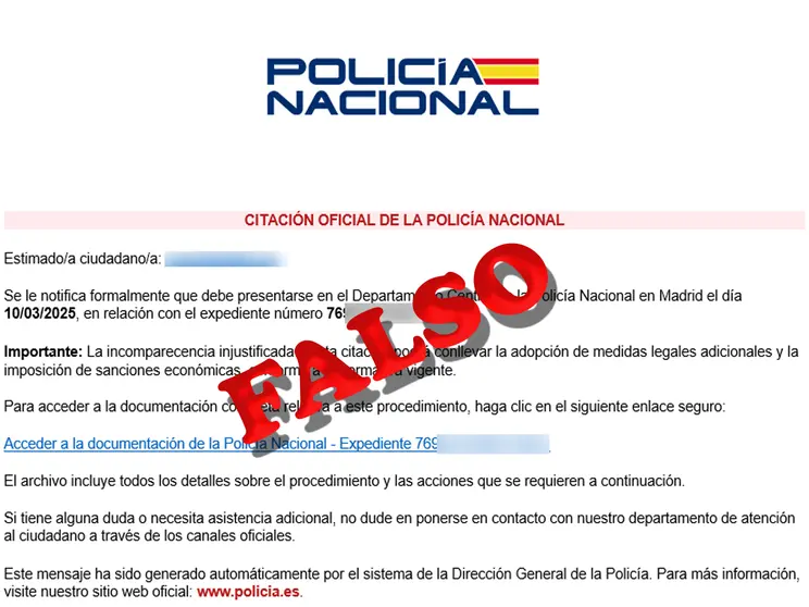 CITACI&Oacute;N FALSA