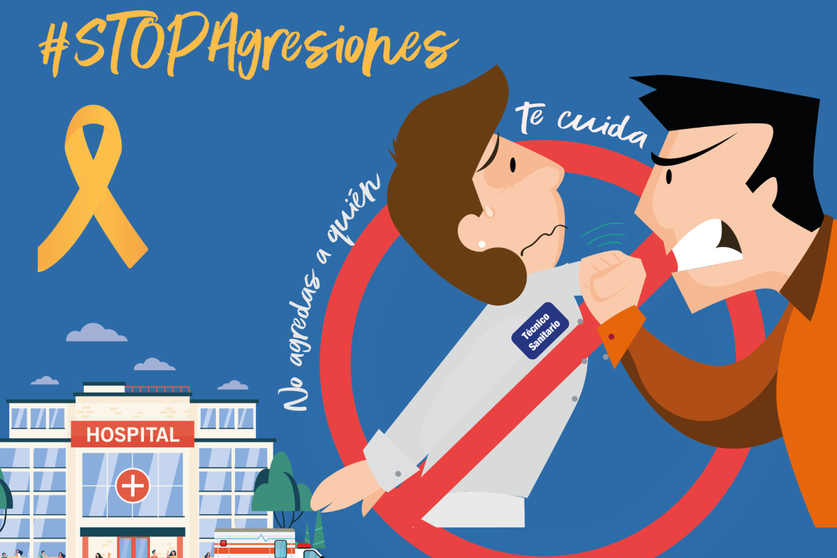 Cartel SAE en el D&iacute;a Europeo contra las Agresiones a Profesionales Sanitarios / Cedido SAE