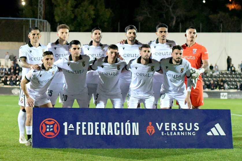 Once inicial de la AD Ceuta FC en el triunfo ante el Intercity