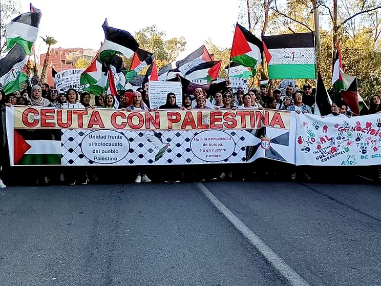Manifestaci&oacute;n Ceuta con Palestina/ Archivo