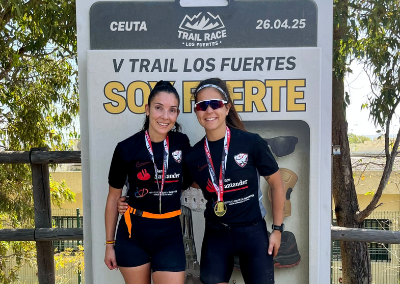Mar&iacute;a Romero y Elena L&oacute;pez en el &uacute;ltimo Trail Los Fuertes 