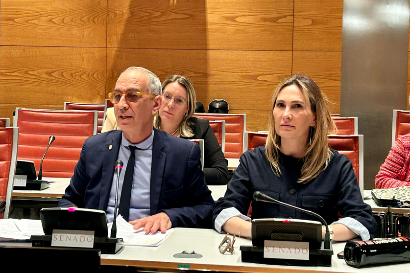 Los senadores por Ceuta, Abdelhakim Abdeselam y Cristina D&iacute;az / PP