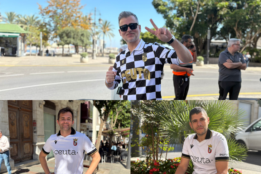Aficionados de la AD Ceuta FC, este lunes / Alma Palomino