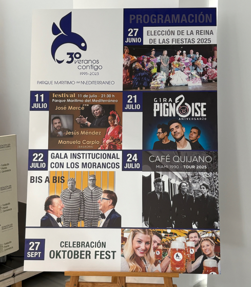 Programaci&oacute;n de eventos por el 30&ordm; aniversario del Parque Mar&iacute;timo del Mediterr&aacute;neo / Alma Palomino