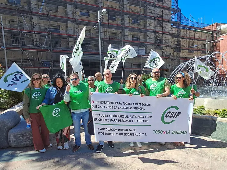 Concentraci&oacute;n de CSIF SANIDAD / C&eacute;sar Mart&iacute;n