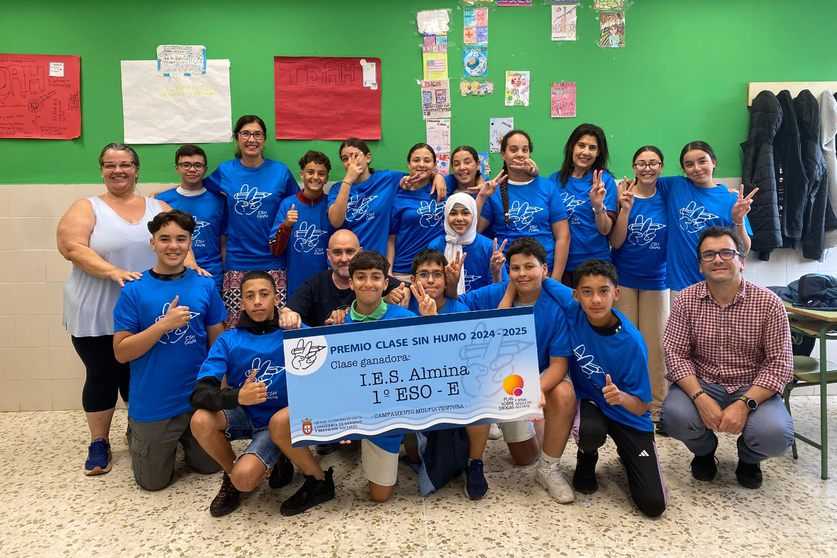 El Instituto Almina gana el concurso 'Clase sin Humo'