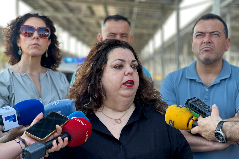 La delegada del Gobierno durante una comparecencia este verano / Laura Ortiz