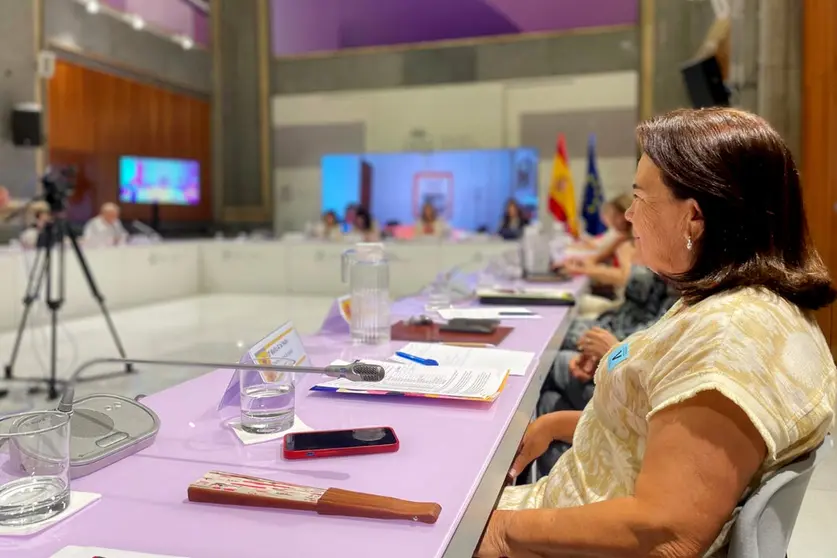 La directora general de Igualdad, Malika Al Lal, en representaci&oacute;n de la Consejer&iacute;a de Sanidad y Servicios Sociales / Ciudad Aut&oacute;noma de Ceuta