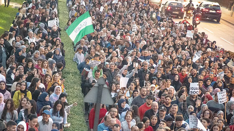  Manifestaci&oacute;n poer la Convivencia y contra el Racismo en febrero de 2020./archivo 