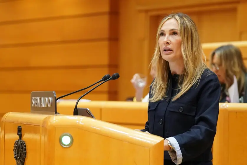 Cristina D&iacute;az durante una intervenci&oacute;n en el Senado / PP