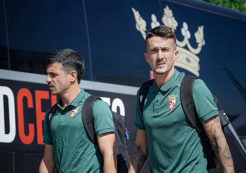 Matos y Salvi S&aacute;nchez en el viaje de la AD Ceuta FC a Castell&oacute;n. Foto: AD Ceuta FC / Zaki