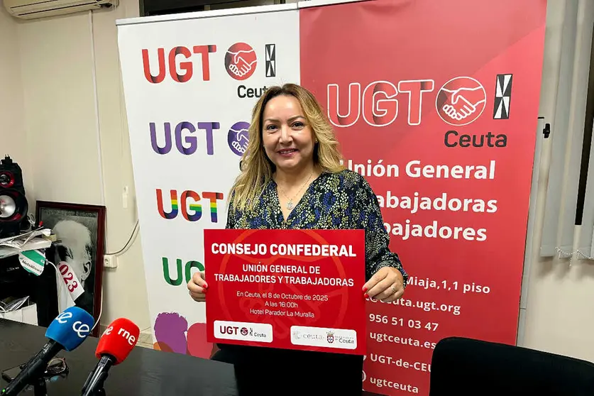 Yolanda Aparicio, secretaria general de UGT en Ceuta / Jos&eacute; Andr&eacute;s Gonz&aacute;lez