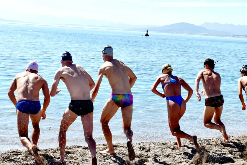 Reconocimiento del segmento de nataci&oacute;n durante este s&aacute;bado. Foto: Rafa B&aacute;ez
