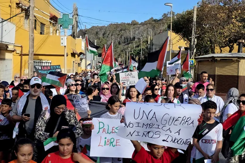 Manifestaci&oacute;n en Benz&uacute; contra el genocidio en Gaza / Laura Ortiz