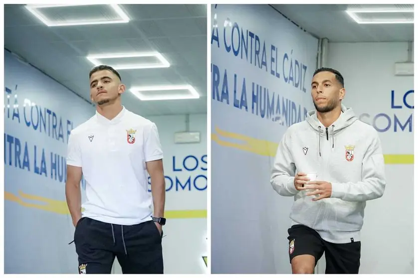 Aisar y Anuar, jugadores de la AD Ceuta FC.