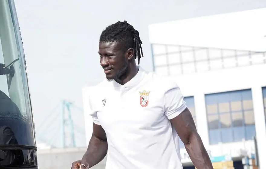 Samuel Obeng, delantero de la AD Ceuta FC. Foto: Zaki