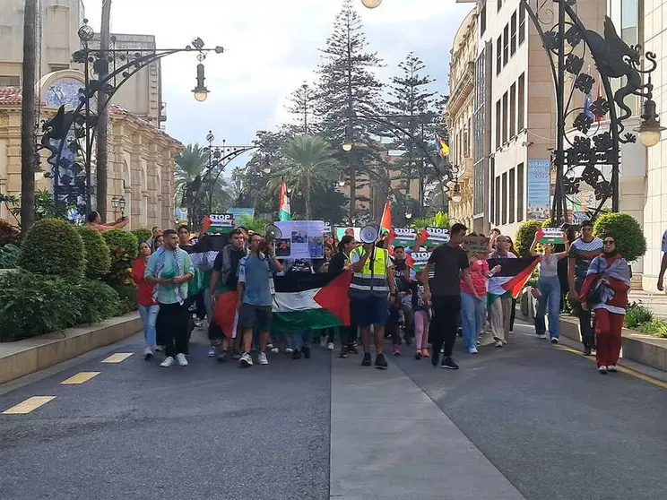 Marcha de estudiantes por Palestina / C&eacute;sar Mart&iacute;n