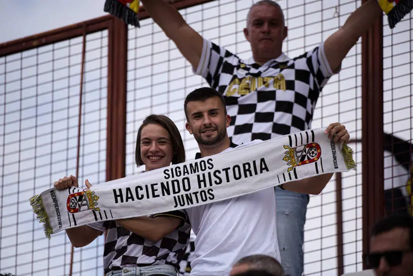 Afici&oacute;n de la AD Ceuta FC en el Carlos Belmonte. Foto: Zaki