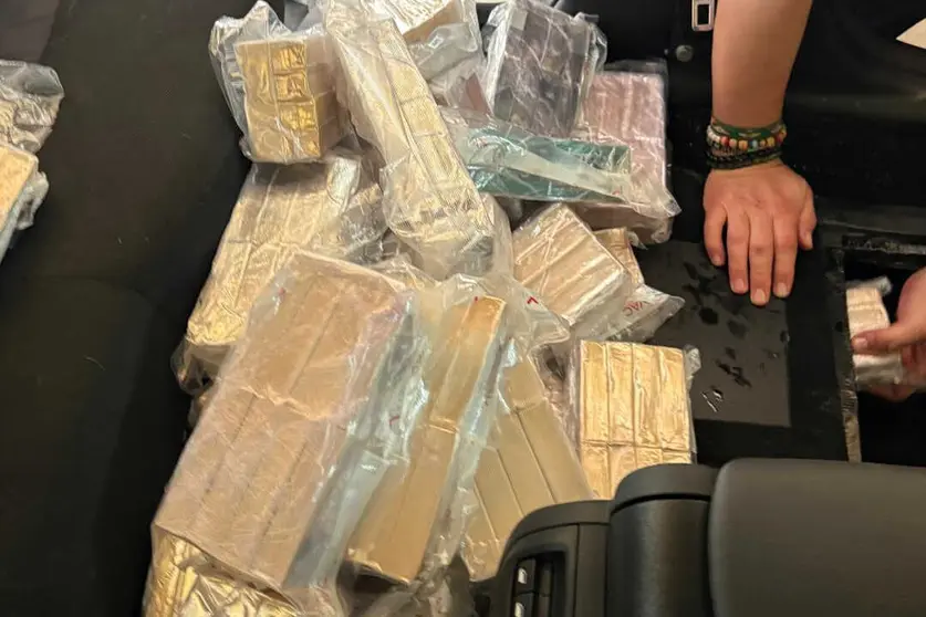 Resina de hach&iacute;s aprehendida por la Guardia Civil