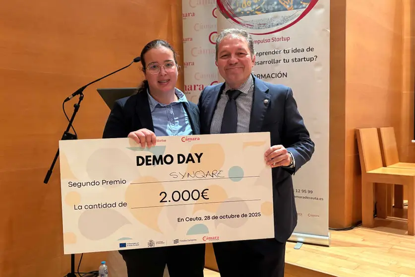 'SynQare',  startup ceut&iacute; que ha logrado el segundo puesto / Alma Palomino