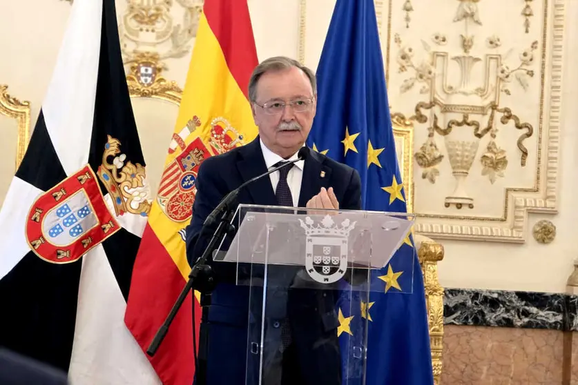 Juan Vivas, presidente de la Ciudad, durante su comparecencia de este mi&eacute;rcoles / Laura Ortiz