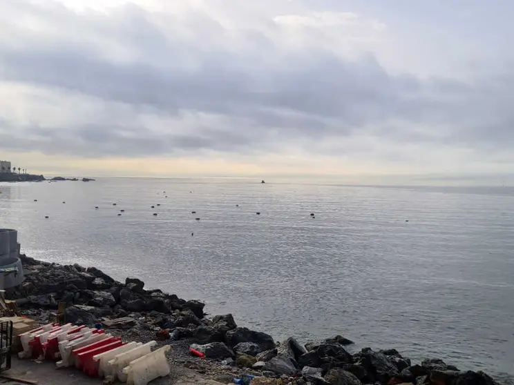 Flotadores en el litoral ceut&iacute;