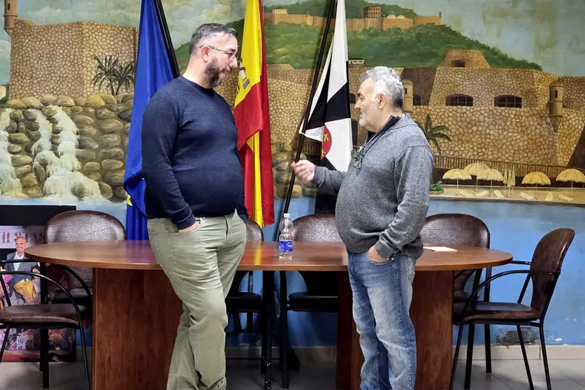 El presidente y el tesorero de la FPAV, este mi&eacute;rcoles en la sede de la entidad _ Laura Ortiz