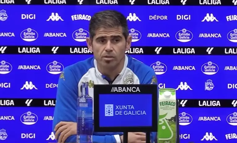 Antonio Hidalgo en la rueda de prensa previa al D&eacute;por - AD Ceuta FC.