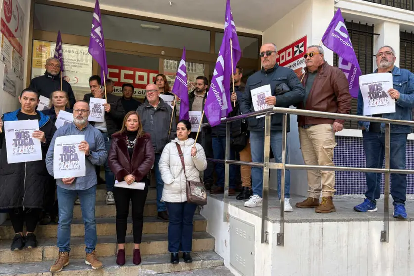 CCOO realiza un acto reivindicativo con motivo del 25N / Alma Palomino