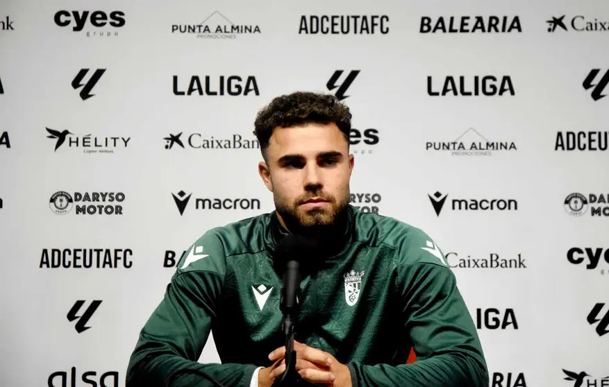 Marcos Fern&aacute;ndez, delantero de la AD Ceuta FC. Foto: Rub&eacute;n B&aacute;ez