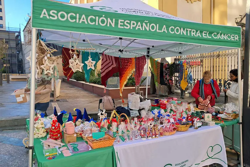 Mercadillo Solidario de AECC en la Plaza de los Reyes / C&eacute;sar Mart&iacute;n