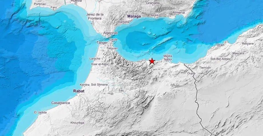Un se&iacute;smo de magnitud 3,7 sacude Melilla y el mar de Albor&aacute;n
