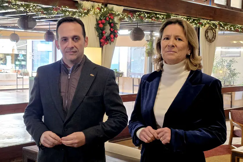 Juan Sergio Redondo junto a Mar&iacute;a Garc&iacute;a Fuster este martes en Ceuta / Laura Ortiz