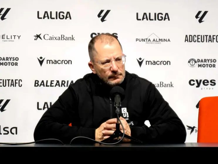 Jos&eacute; Juan Romero tras el encuentro ante el FC Andorra 