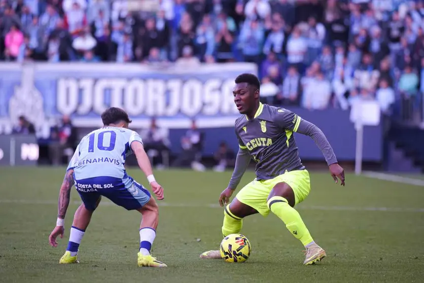 Encuentro entre el M&aacute;laga CF y la AD Ceuta FC en La Rosaleda. Foto: AD Ceuta FC / Zaki