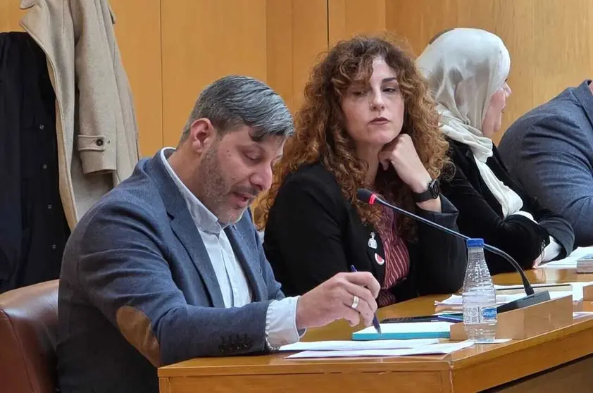 Mohamed Mustafa y Julia Ferreras, de Ceuta Ya!