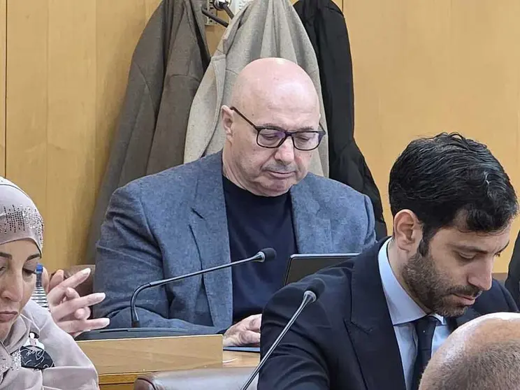 El consejero de Deportes, Nicola Cecchi, durante la sesi&oacute;n plenaria de este mi&eacute;rcoles / Laura Ortiz