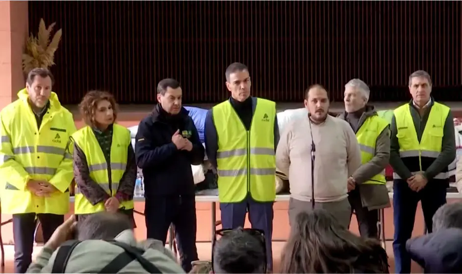 Comparecencia institucional desde la zona cero del accidente ferroviario