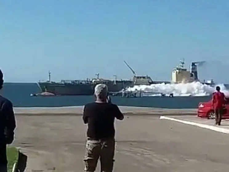 Simulacro en el puerto