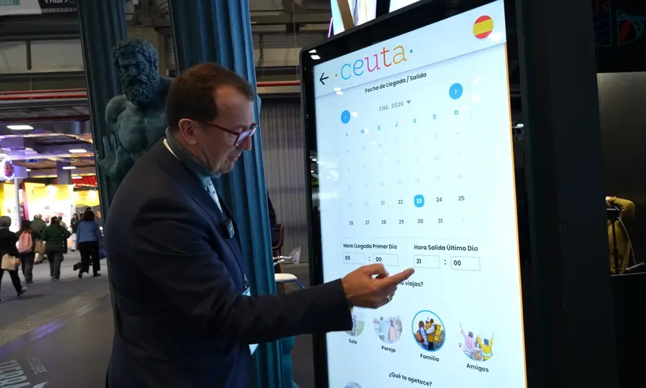 Ceuta presenta en FITUR un t&oacute;tem con Inteligencia Artificial para planificar viajes personalizados / Ciudad Aut&oacute;noma de Ceuta