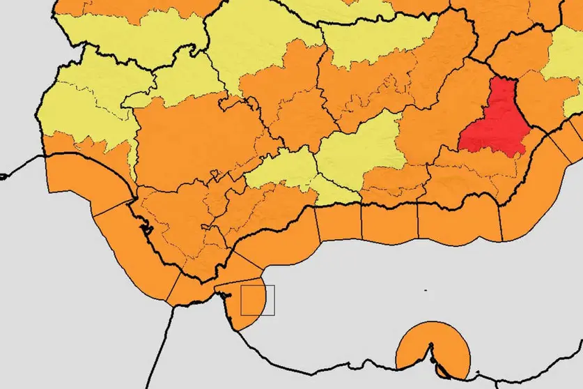 Ceuta, en alerta naranja este mi&eacute;rcoles / AEMET